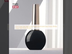 Botella de esmalte de uñas de gel transparente de 12 ml, Botella de esmalte de uñas de gran tamaño, Botella de esmalte de uñas grande