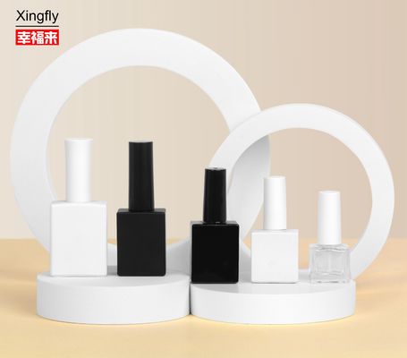 Buen precio Cuello de botella de vidrio 5 ml botella de esmalte de uñas con revestimiento de gel UV con cepillo y tapa en línea