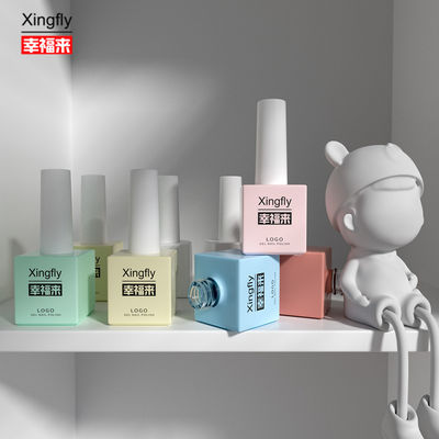 Buen precio 17 ml LOGO personalizado Color Gel UV Gel vacío Botella de esmalte de uñas Viene con tapa de cepillo en línea