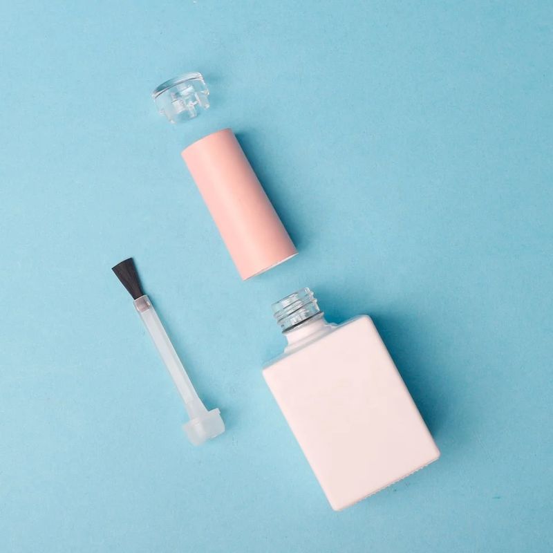 Botella de esmalte para uñas de 15 ml para almacenar y aplicar esmalte para uñas de gel