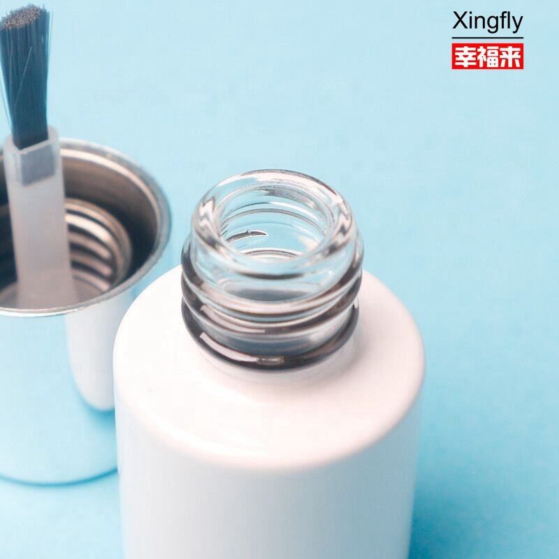 Botellas de esmalte para uñas de 5 ml de vidrio redondo vacío a medida Gel de color
