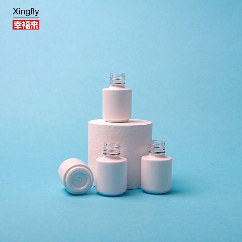 Botellas de esmalte para uñas de 5 ml de vidrio redondo vacío a medida Gel de color