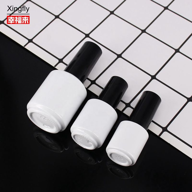 Botellas de esmalte para uñas de 5 ml de vidrio redondo vacío a medida Gel de color