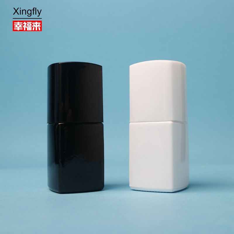 Botella de esmalte de uñas de 5 ml de vidrio transparente vacío Botella de esmalte de uñas con cepillo y tapa