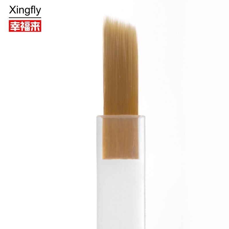 Escobilla de pintura de uñas Escobilla de reemplazo de arte de uñas con cabello de fibra de nylon duradero y flexible