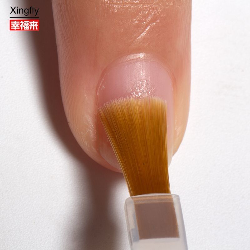 Escobilla de esmalte de uñas Escobilla de arte de uñas de reemplazo para gel Escobilla de esmalte de base de la capa superior Aceite de pegamento de uñas