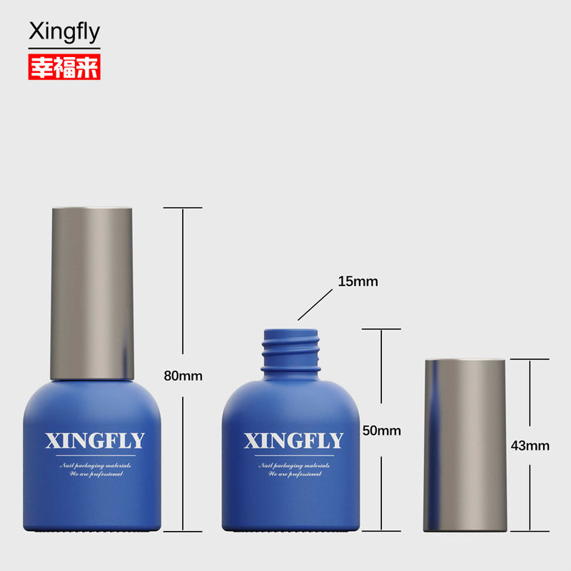 Gel UV de 14 ml de esmalte de uñas botella de gel esmalte de uñas vidrio vacío botellas de esmalte de uñas impresas a medida