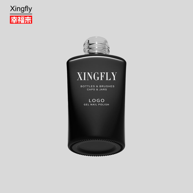 Botella de esmalte de uñas de 12 ml de manto superior esmalte de uñas de cosméticos de embalaje de gel botella de vidrio de esmalte de uñas