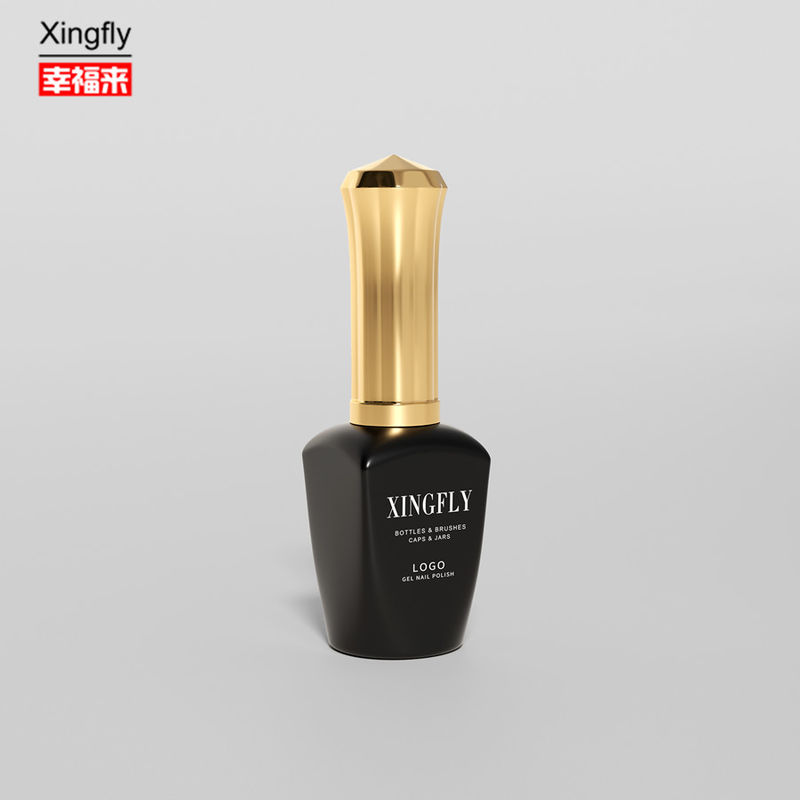 Botella de esmalte de uñas de 12 ml de manto superior esmalte de uñas de cosméticos de embalaje de gel botella de vidrio de esmalte de uñas