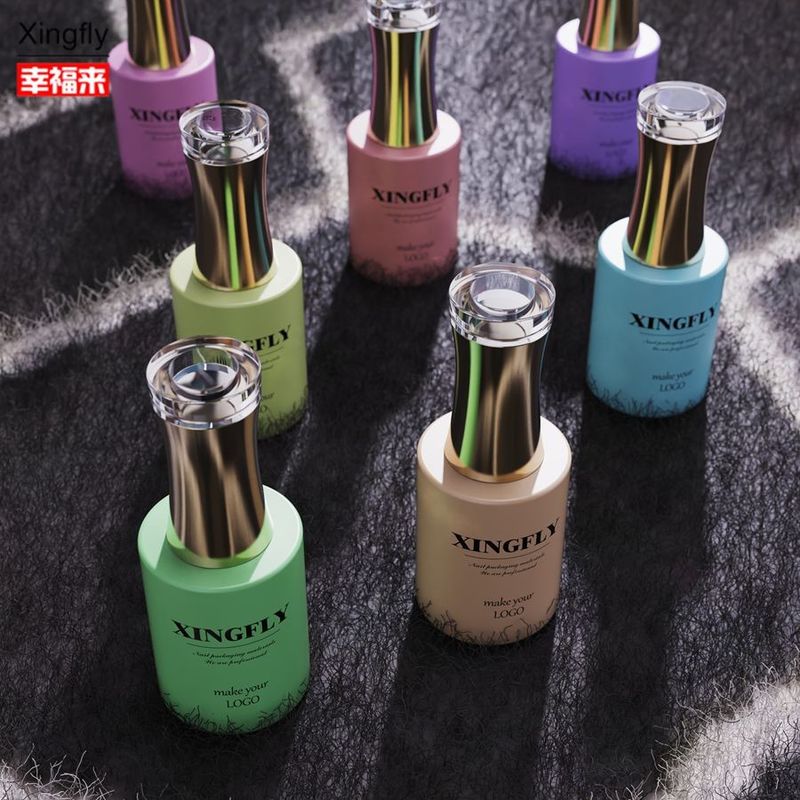 15 ml botella de esmalte para uñas botella redonda de esmalte para uñas Gel UV vacío Embalaje cosmético Botella de esmalte
