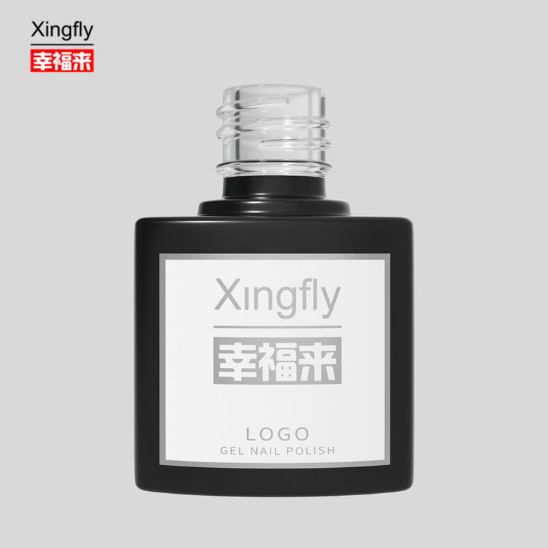 7 ml Botella de esmalte para uñas UV Gel Contenedor de esmalte cuadrado Botella de vidrio de esmalte vacía