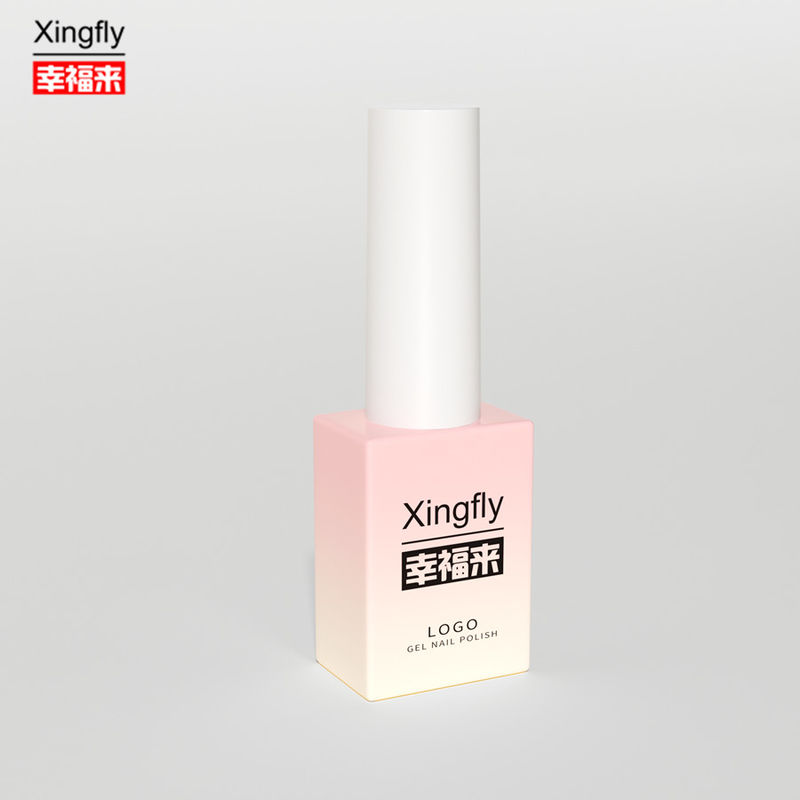 Botellas de esmalte de uñas de 8 ml UV de vidrio vacío Botellas de esmalte de gel de uñas con tapa de cepillo