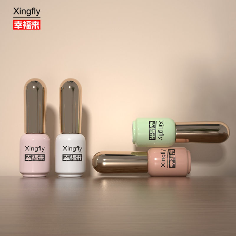 Botella de esmalte para uñas de 6 ml Embalaje cosmético Gel UV Botella de vidrio de esmalte de tamaño compacto