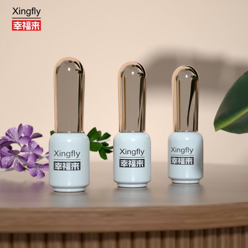 Botella de esmalte para uñas de 6 ml Embalaje cosmético Gel UV Botella de vidrio de esmalte de tamaño compacto