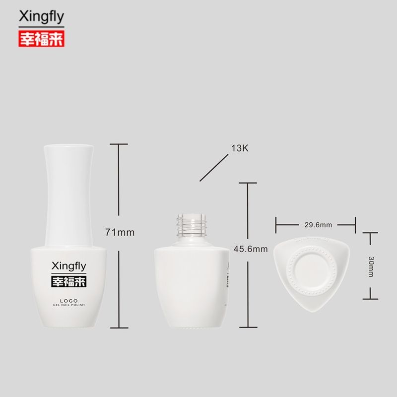 Botellas de esmalte de uñas de 8 ml UV de vidrio vacío Botellas de esmalte de gel de uñas con tapa de cepillo