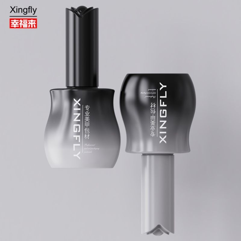 Botella de esmalte de uñas de 12 ml Gel vacío Botella de esmalte de uñas de 12 ml con tapa y cepillo
