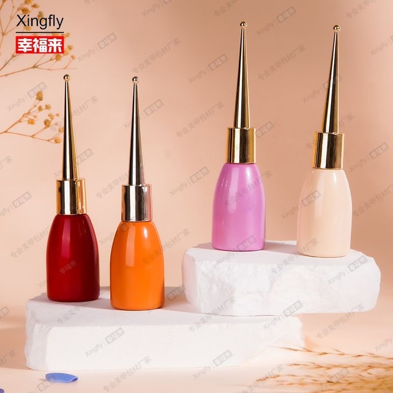 Botella de esmalte de uñas de 12 ml La botella de gel esmalte de uñas botellas de esmalte de gel vacío con cepillo