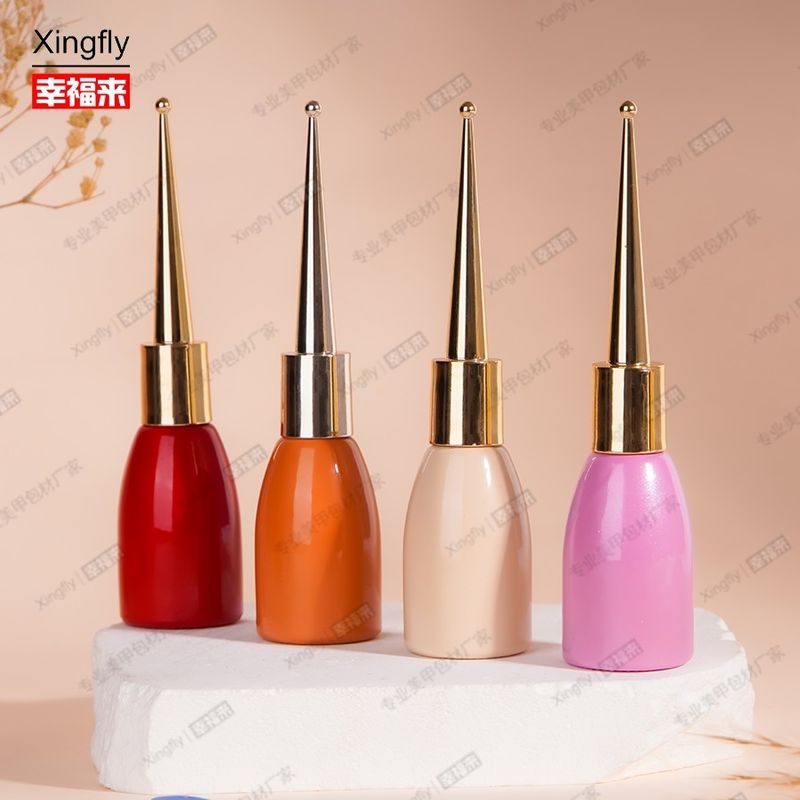 Botella de esmalte de uñas de 12 ml La botella de gel esmalte de uñas botellas de esmalte de gel vacío con cepillo
