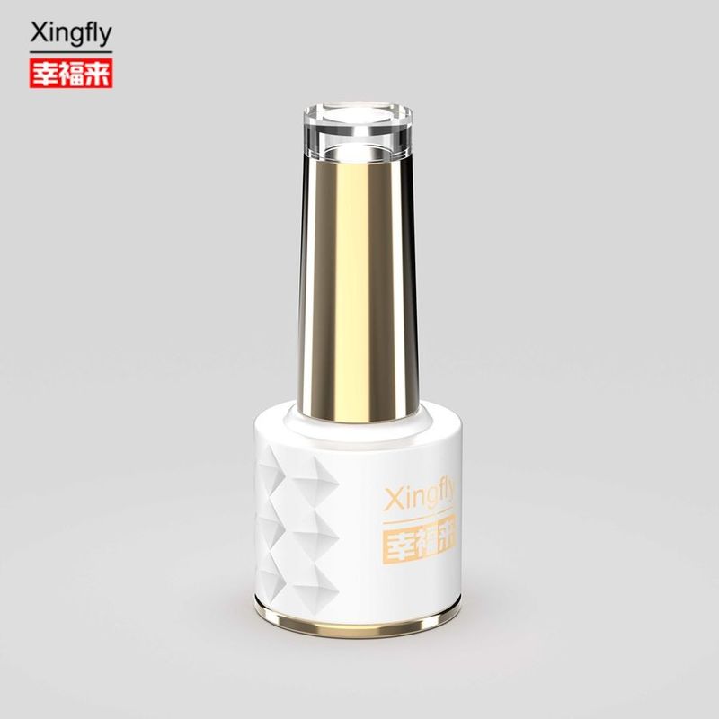 Nuevo diseño de botellas de esmalte de uñas de 8 ml LOGO personalizado Botella de vidrio de gel vacío para esmalte de uñas