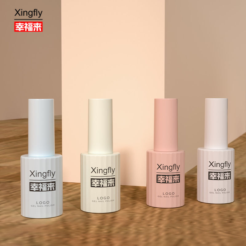 Botella de esmalte para uñas de 12 ml UV Vidrio vacío Gel Botellas de esmalte para uñas con cepillo de tapa
