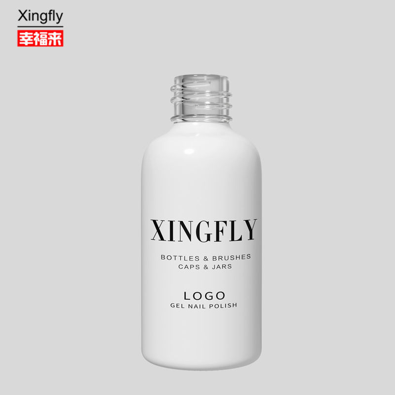 Botella redonda de gel de uñas vacío de 9 ml hecha a medida botellas únicas de esmalte de uñas vacío