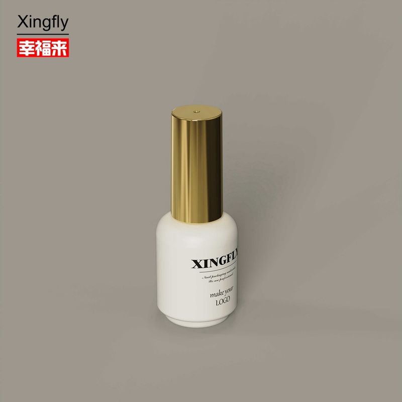 17 ml de esmalte de uñas de gel redondo de arte de uñas personalizado LOGO botella de embalaje de esmalte de gel de uñas