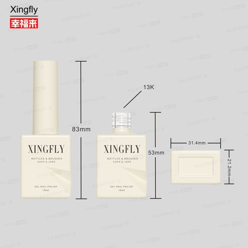 Accesorios opcionales de 12 ml Cuadrado Nuevo para gatos Gel UV para uñas Botella vacía