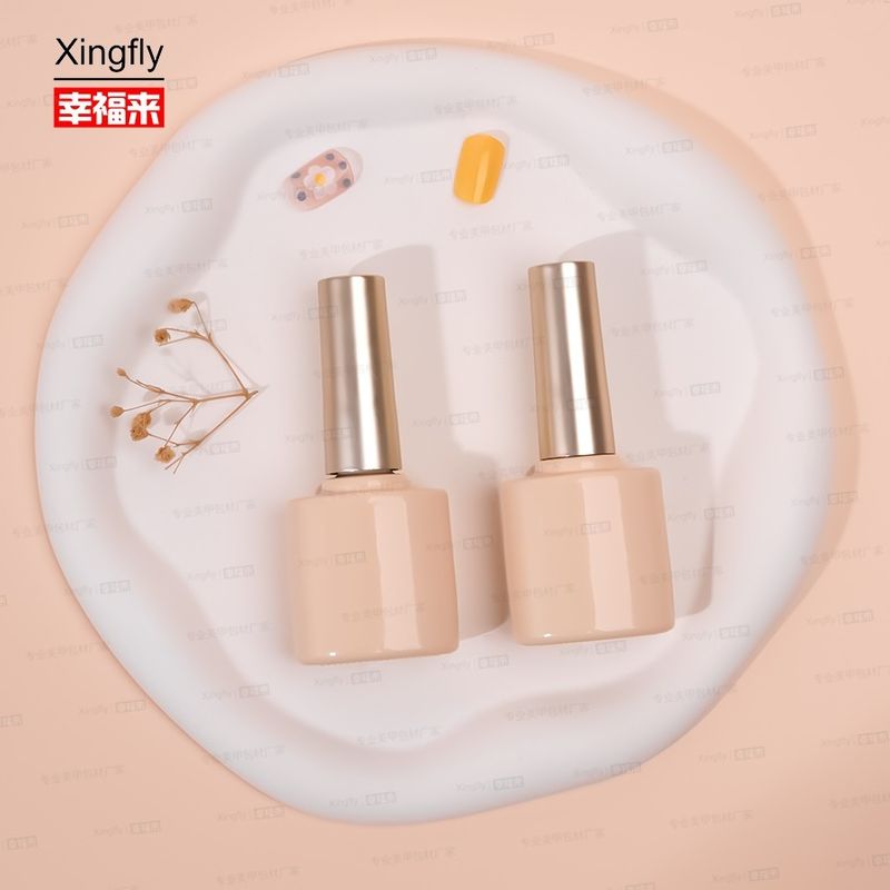 Logotipo personalizado 10 ml de gel de uñas Polish botella de aceite de vidrio vacío botellas para el esmalte de uñas