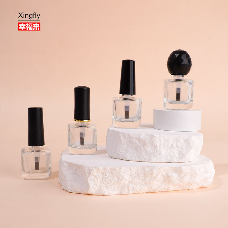 8 ml de vidrio vacío de gran tamaño botellas únicas de esmalte de uñas de gel con cepillo de tapa