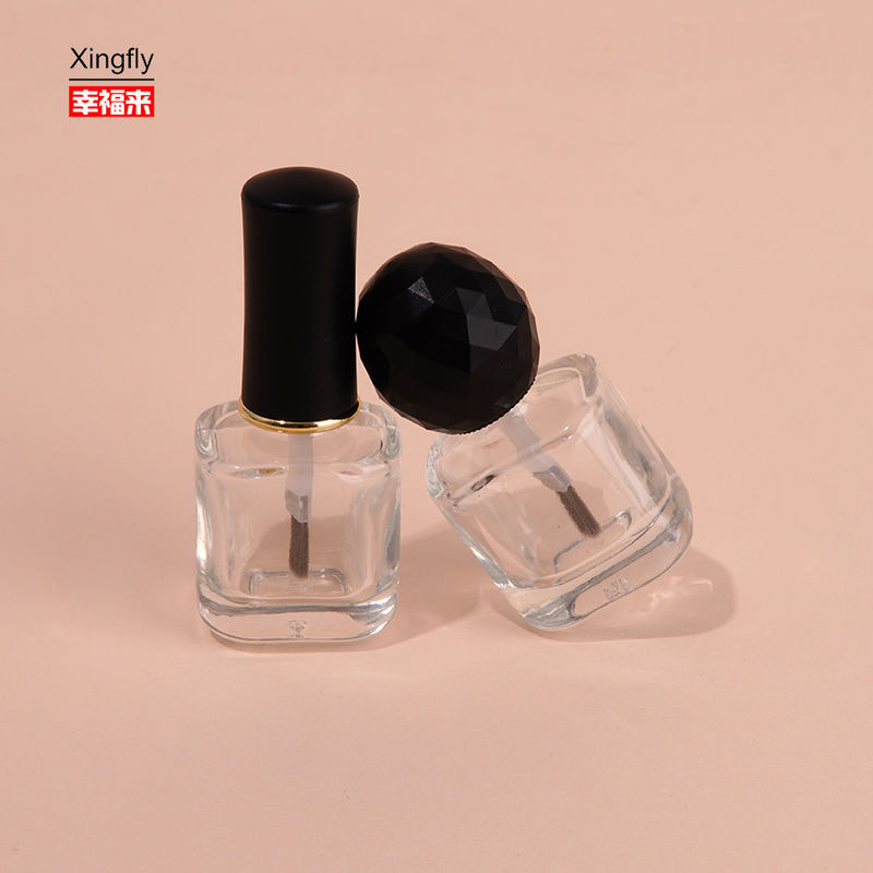 8 ml de vidrio vacío de gran tamaño botellas únicas de esmalte de uñas de gel con cepillo de tapa