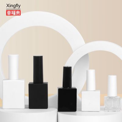 Botellas redondas y vacías de mini esmalte para uñas REACH con material base de vidrio