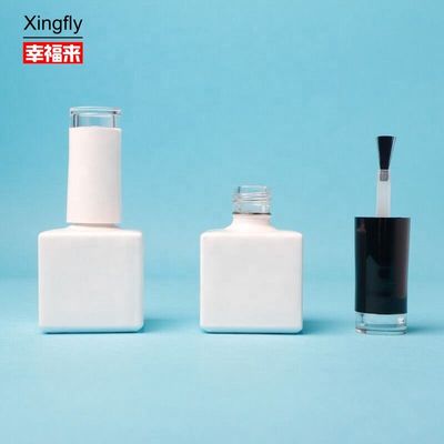 Buen precio 17 ml de Gel de Uñas Polaco Cuadrado Botella Spray de Revestimiento de tapa con cepillo en línea