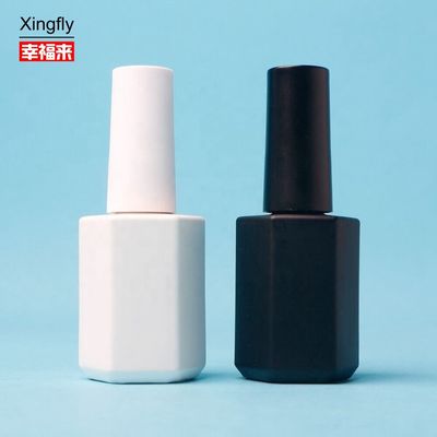 Botella de esmalte de uñas de vidrio transparente Botellas de esmalte de gel vacío REACH