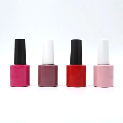 Material de base de vidrio para botellas de 7 ml de esmalte para uñas con cepillo certificado REACH