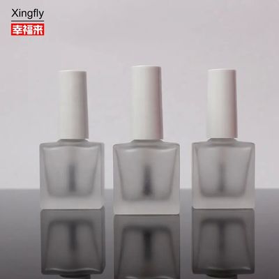 Cuadrado 8ml botella de esmalte de uñas de color personalizado con recubrimiento esparejado Estampado en caliente