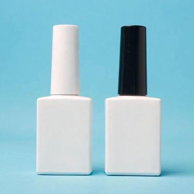 Logotipo personalizado 10ml botella de esmalte para uñas recubrimiento botellas de esmalte UV vacío