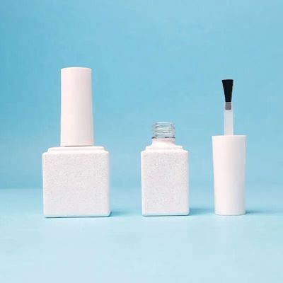 Cosmético Gel Blanco Polonés de Uñas Botella de 12 ml para Gel de Manicura Envasado