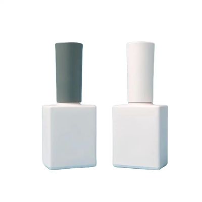Buen precio Polvo de uñas personalizado de 12 ml botella cuerpo de vidrio conveniente botella blanca Polvo de uñas en línea