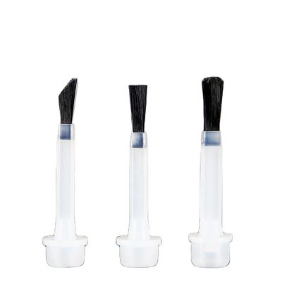 Brush de esmalte de uñas blanco y negro en forma de arco de material de nylon