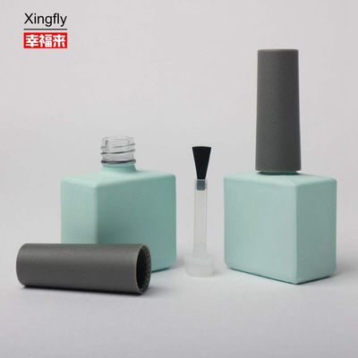 Botella de vidrio de esmalte de uñas suave y vacío de 14 ml de color personalizado Botella de esmalte de gel UV de etiqueta privada