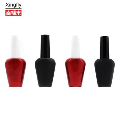 Gel UV vacío de 15 ml botella de esmalte de uñas de forma única con tapa y cepillo
