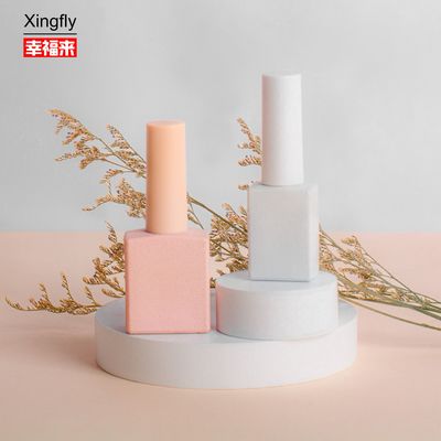 Buen precio Botella transparente de 12 ml de gel de pintura de superficie personalizable con cepillo y tapa en línea