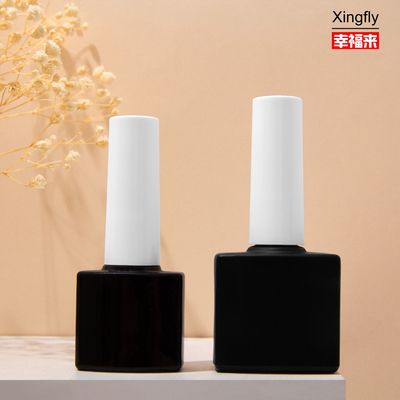 Polvo de uñas de gel UV Botella cuadrada de polvo de uñas de dedo vacío Botellas de polvo de uñas