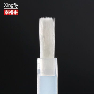 Buen precio Cepillo de esmalte de uñas Cabello blanco plano Acrílico Pinzas de arte de uñas Cepillos de reemplazo de esmalte de uñas en línea