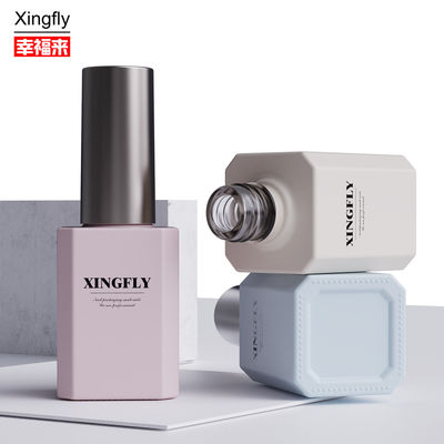 Botella de esmalte de uñas de 15 ml Embalaje cosmético UV Botellas de esmalte de uñas vacías con cepillo