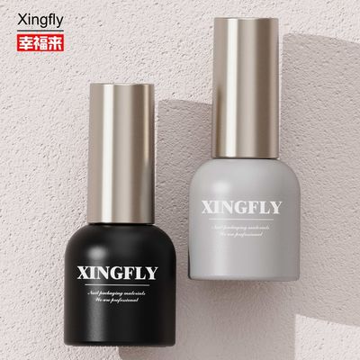 Botella de esmalte de uñas de 14 ml Botellas de embalaje cosmético de esmalte de uñas UV de vidrio vacío
