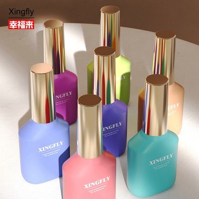 Botella de esmalte de uñas de 15 ml de vidrio vacío Botella de esmalte de gel de uñas con tapa y cepillo