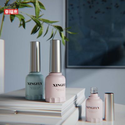 Buen precio Botella de esmalte para uñas de 12 ml Contenedor redondo Gel UV Barniz para uñas Botella de vidrio en línea