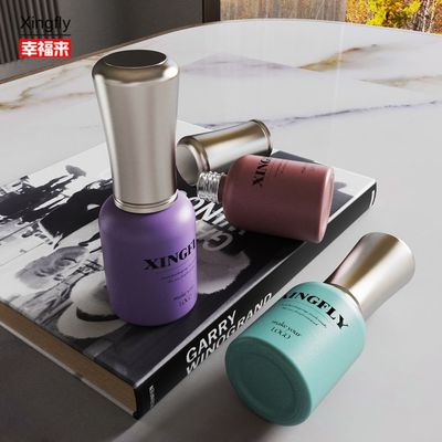 Botella de esmalte de uñas de 10 ml, vacía, con embalaje de gel hecho a medida, botella de vidrio de esmalte de uñas