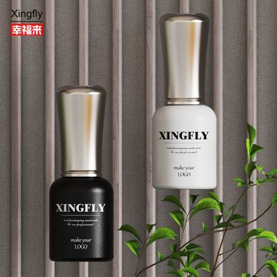 Botella de esmalte para uñas de 10 ml Botella redonda de esmalte para uñas de gel personalizado